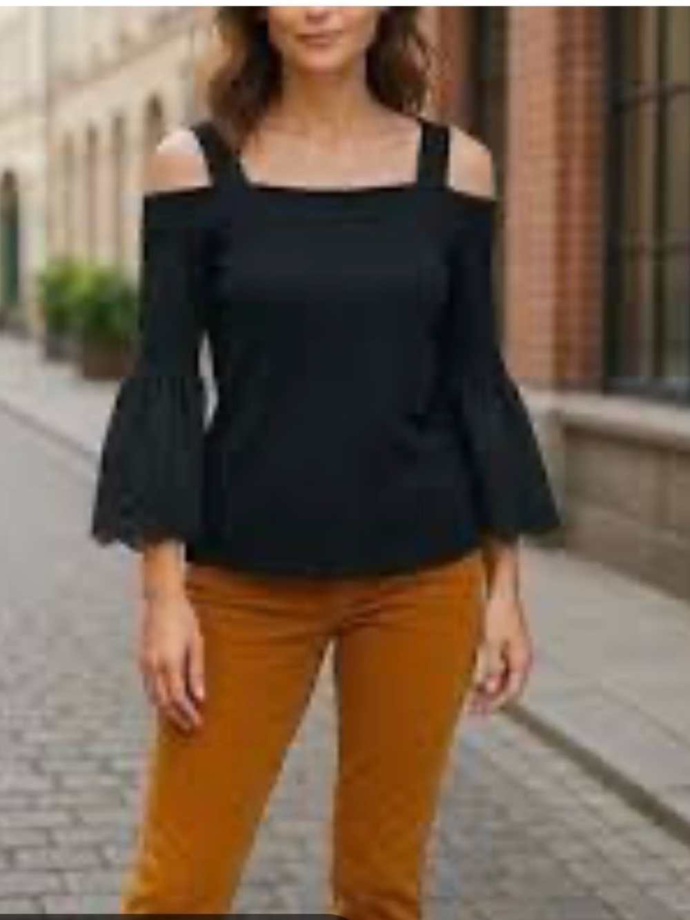 INC International Concepts Women's XL
Black Solid Square Neck Knit Stretch
Top